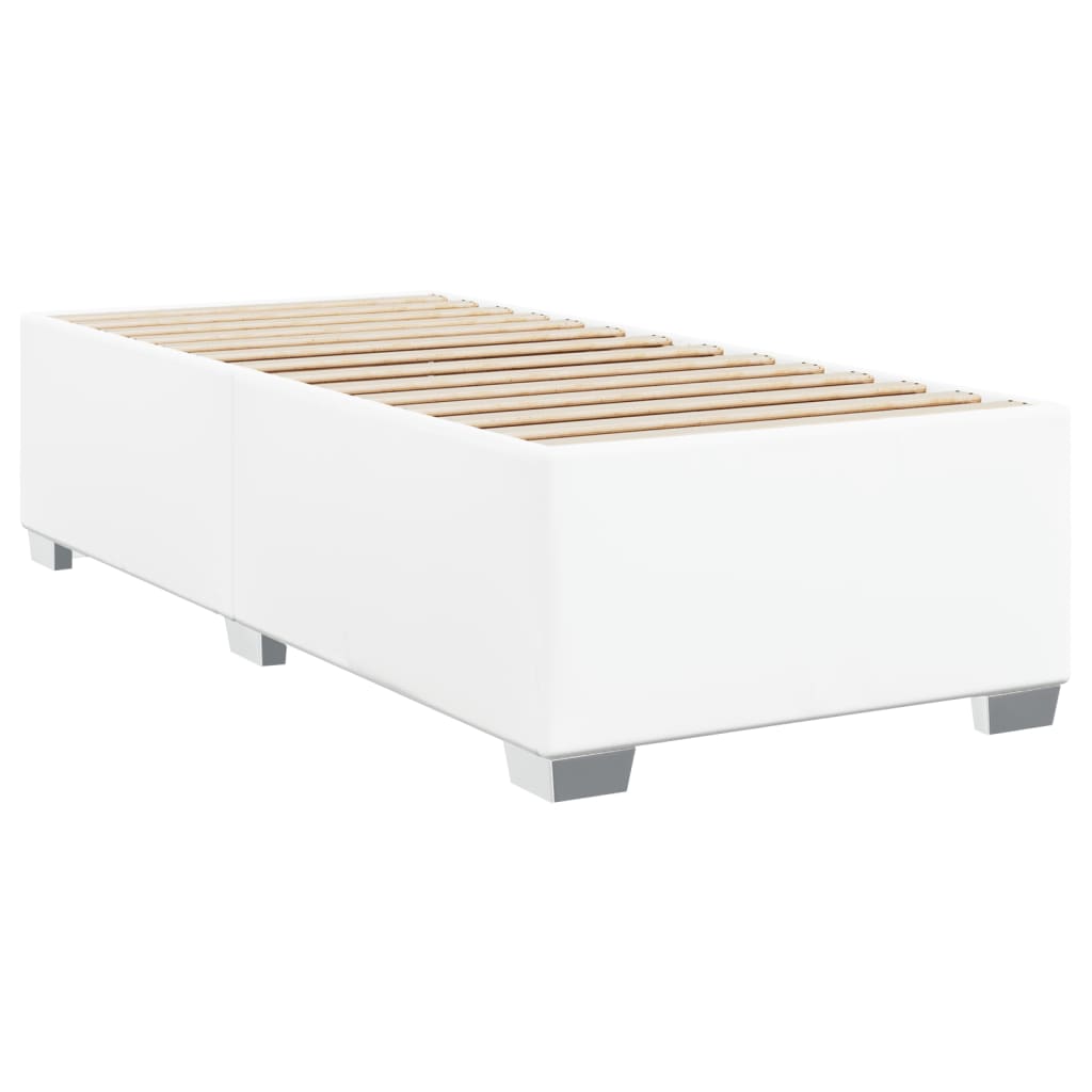 vidaXL Bedframe kunstleer wit 90x200 cm afbeelding