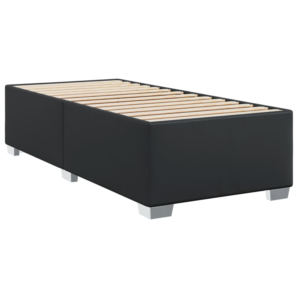 vidaXL Bedframe kunstleer zwart 100x200 cm afbeelding