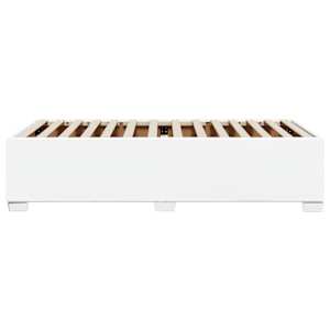 Rám postele bílá 100 x 200 cm umělá kůže - obrázek 5
