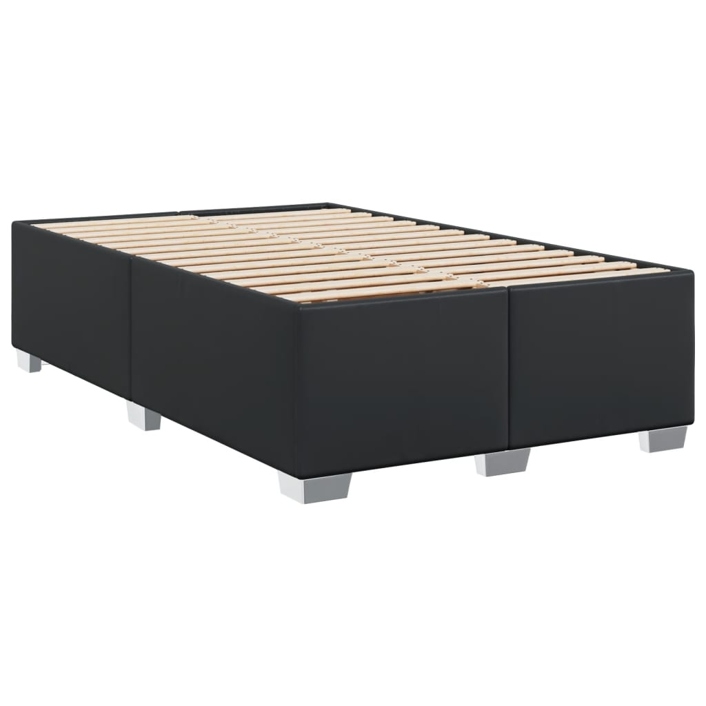 vidaXL Bedframe kunstleer zwart 120x200 cm afbeelding