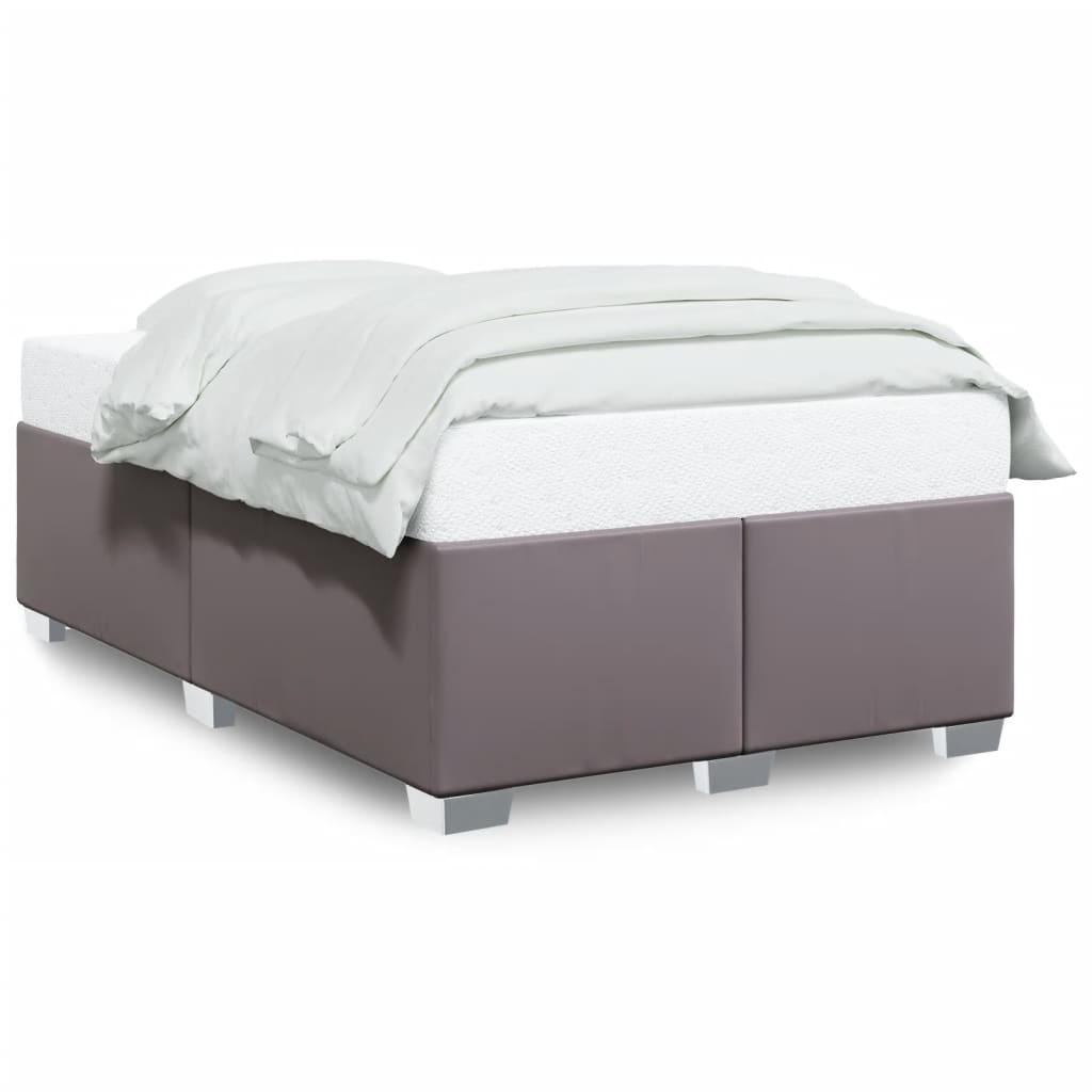 vidaXL Bedframe kunstleer grijs 120x200 cm, foto 3