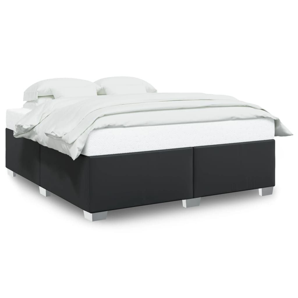 vidaXL Bedframe kunstleer zwart 180x200 cm, foto 3