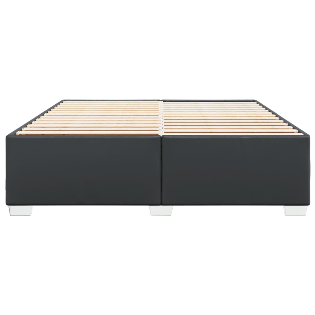 vidaXL Bedframe kunstleer zwart 180x200 cm, foto 4