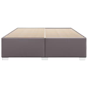 Rám postele šedá 200 x 200 cm umělá kůže - obrázek 4