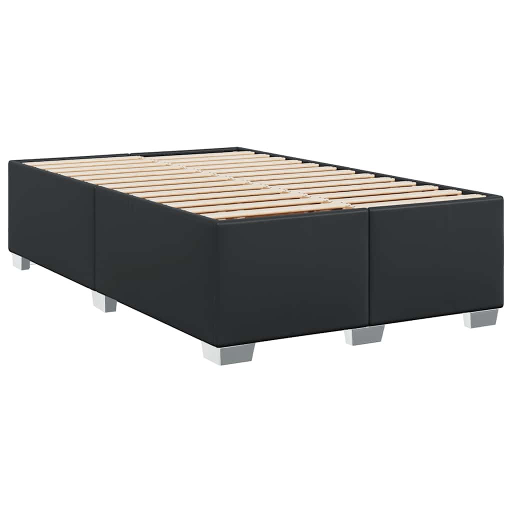 vidaXL Sängynrunko ilman patjaa Musta Double Faux Leather