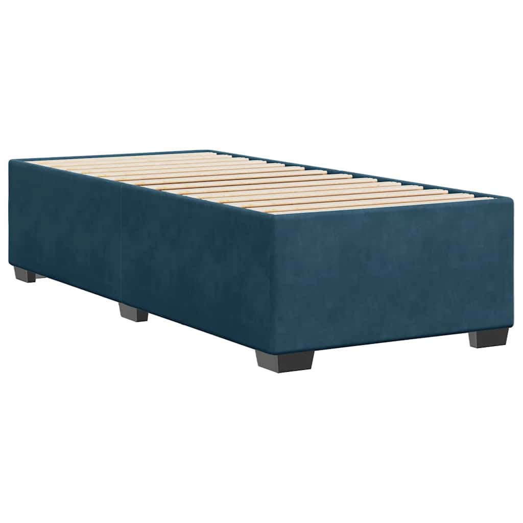 vidaXL Bedframe fluweel blauw 80x200 cm, foto 2