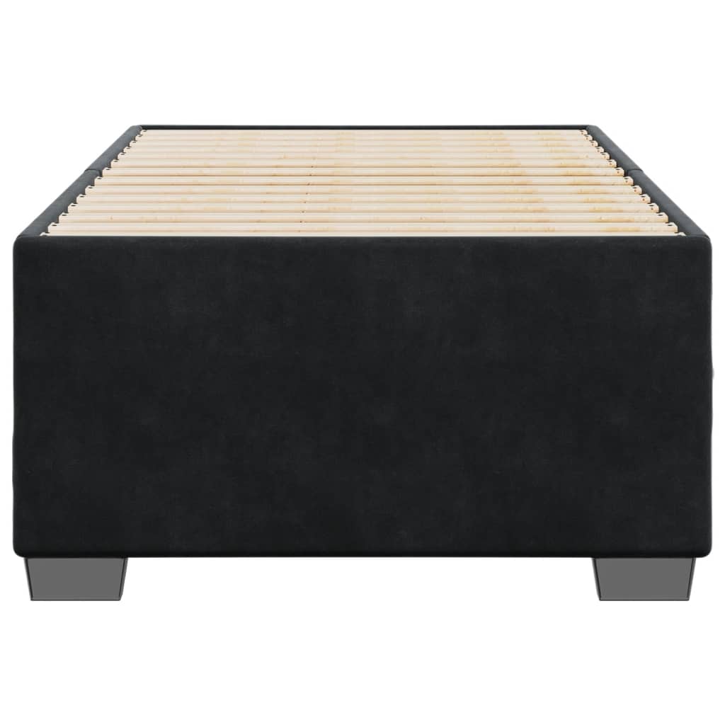 vidaXL Bedframe zonder matras 100x200 cm fluweel zwart, foto 4