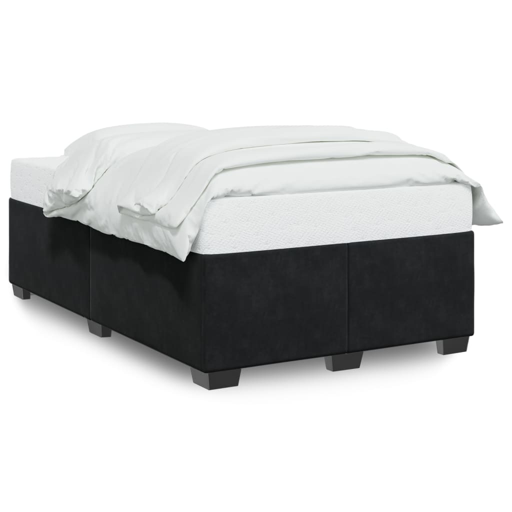 vidaXL Bedframe zonder matras 120x190 cm fluweel zwart, foto 3