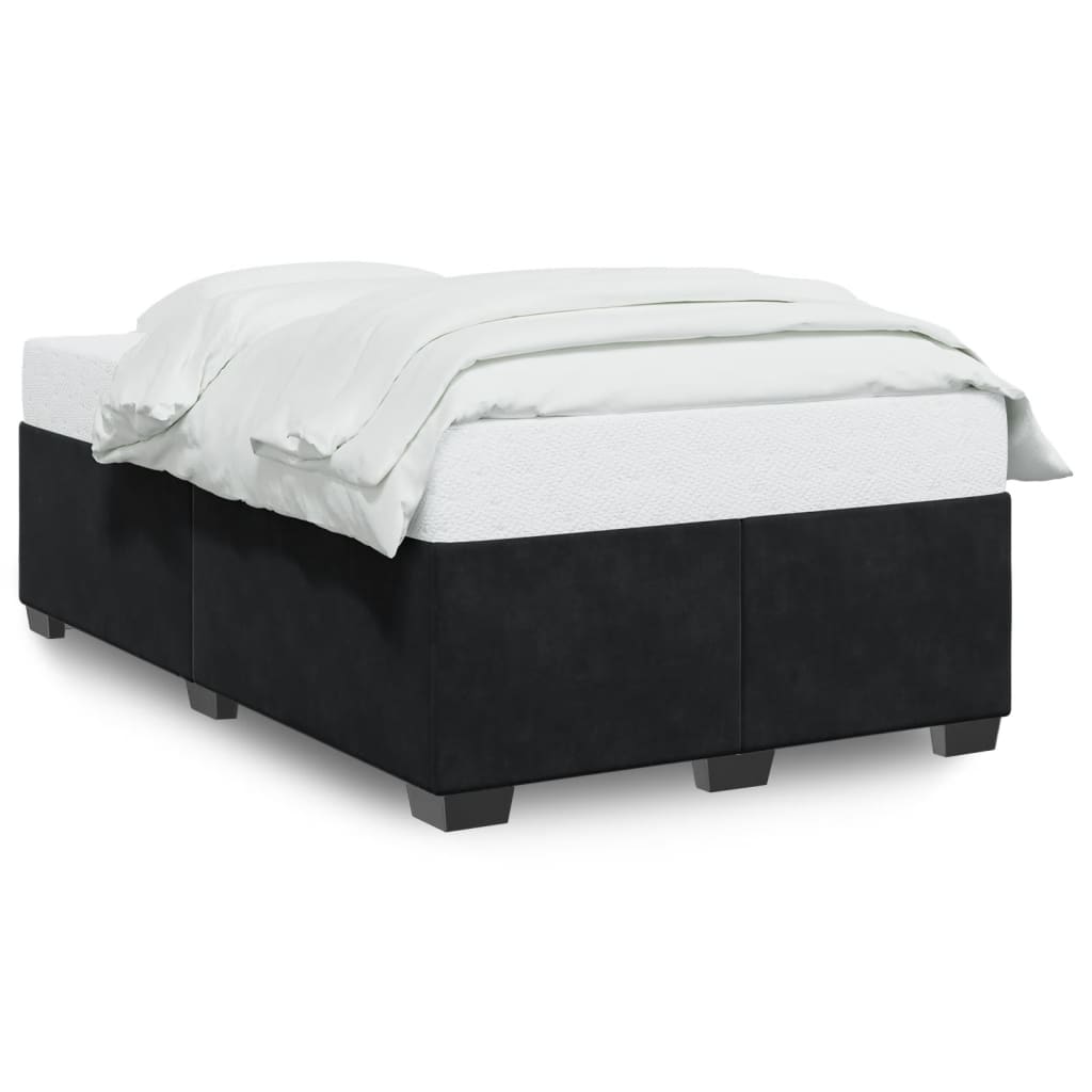 vidaXL Bedframe zonder matras 120x200 cm fluweel zwart, foto 3