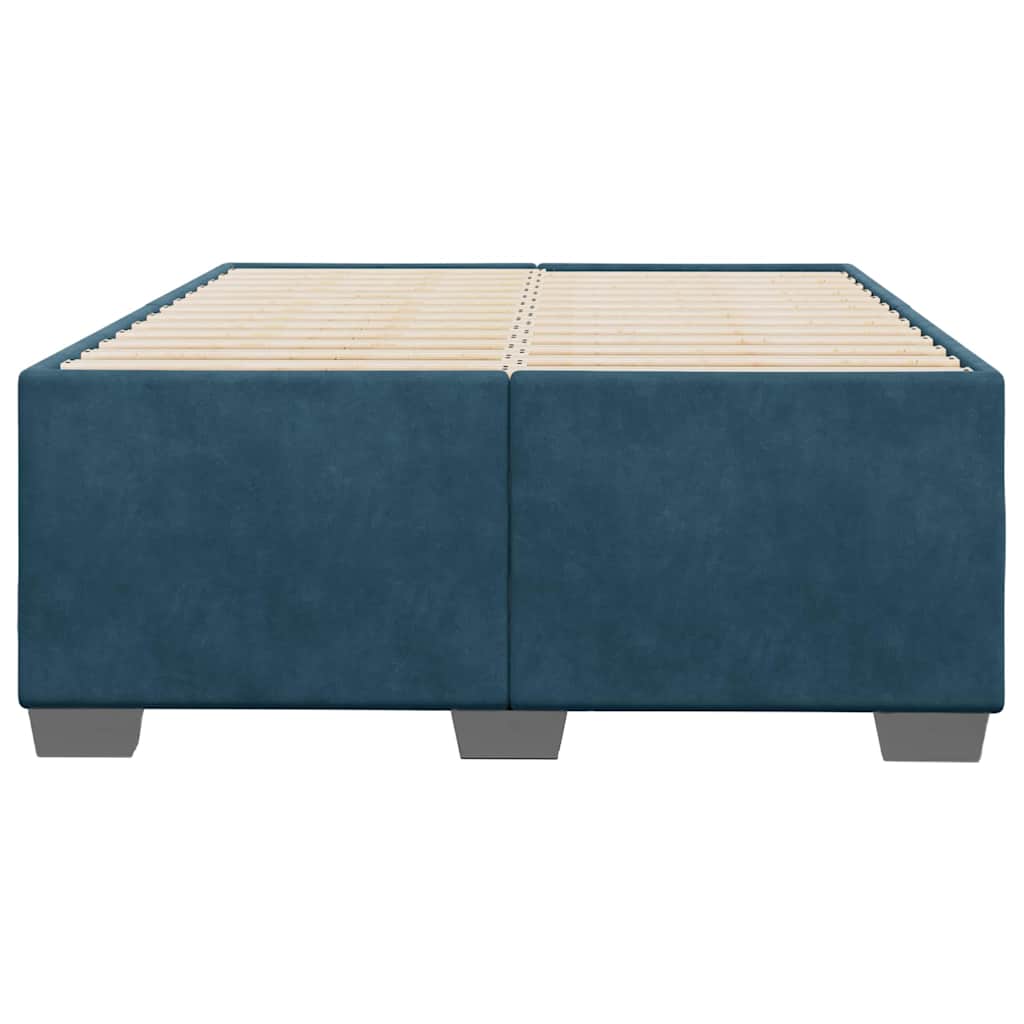 vidaXL Bedframe fluweel blauw 120x200 cm, foto 4