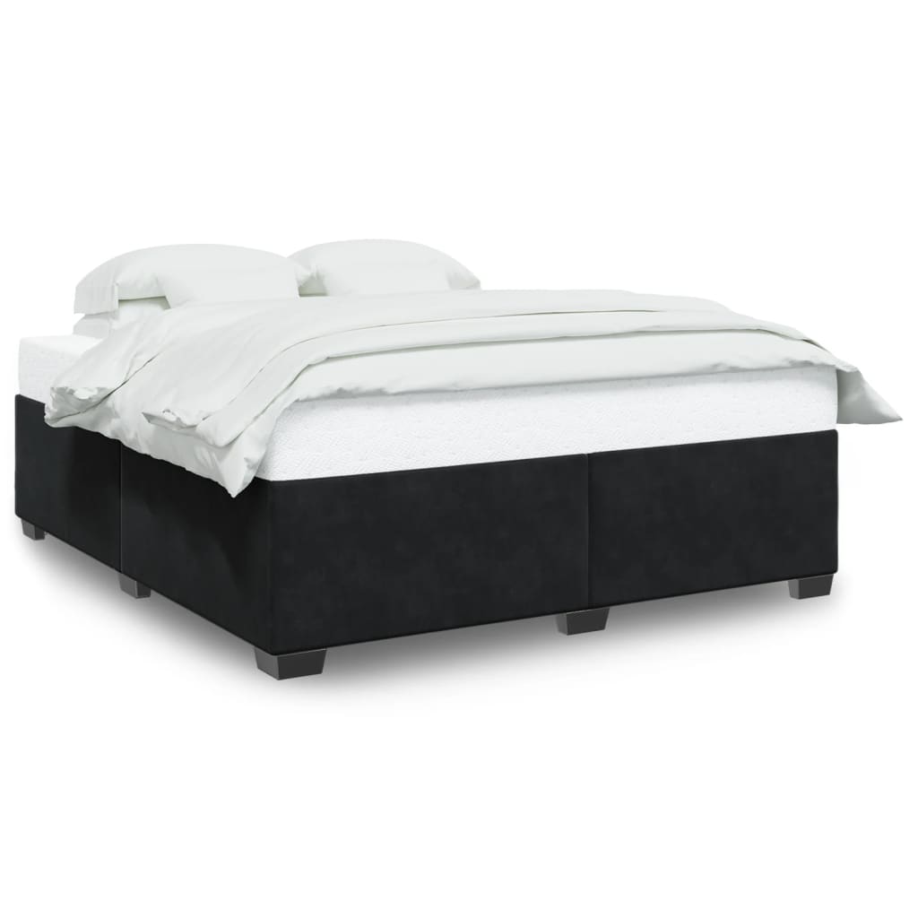 vidaXL Bedframe zonder matras 180x200 cm fluweel zwart, foto 3