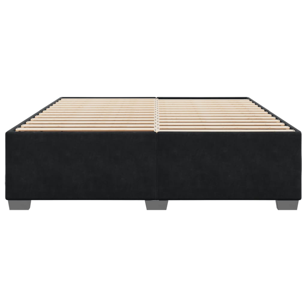 vidaXL Bedframe zonder matras 180x200 cm fluweel zwart, foto 4