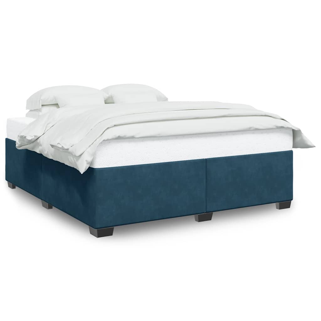 vidaXL Bedframe fluweel blauw 200x200 cm, foto 3