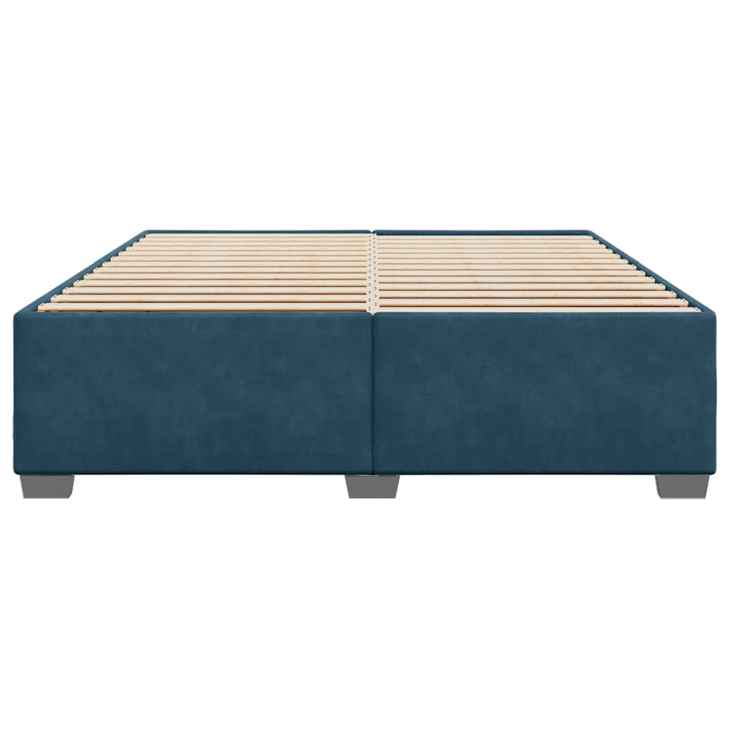 vidaXL Bedframe fluweel blauw 200x200 cm, foto 4