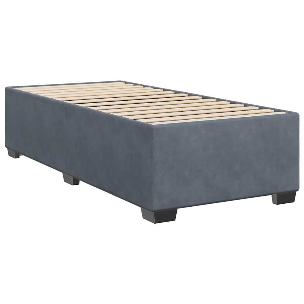 Bed Frame without Mattress Upholstered Platform Base Bedroom Velvet vidaXL - Picture 35 of 45