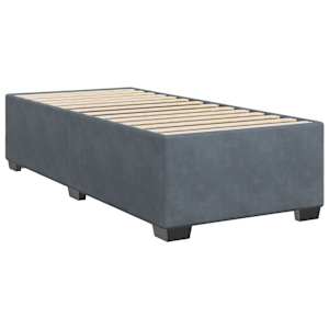 vidaXL Bed Frame without Mattress Dark Grey&nbsp;Twin Velvet