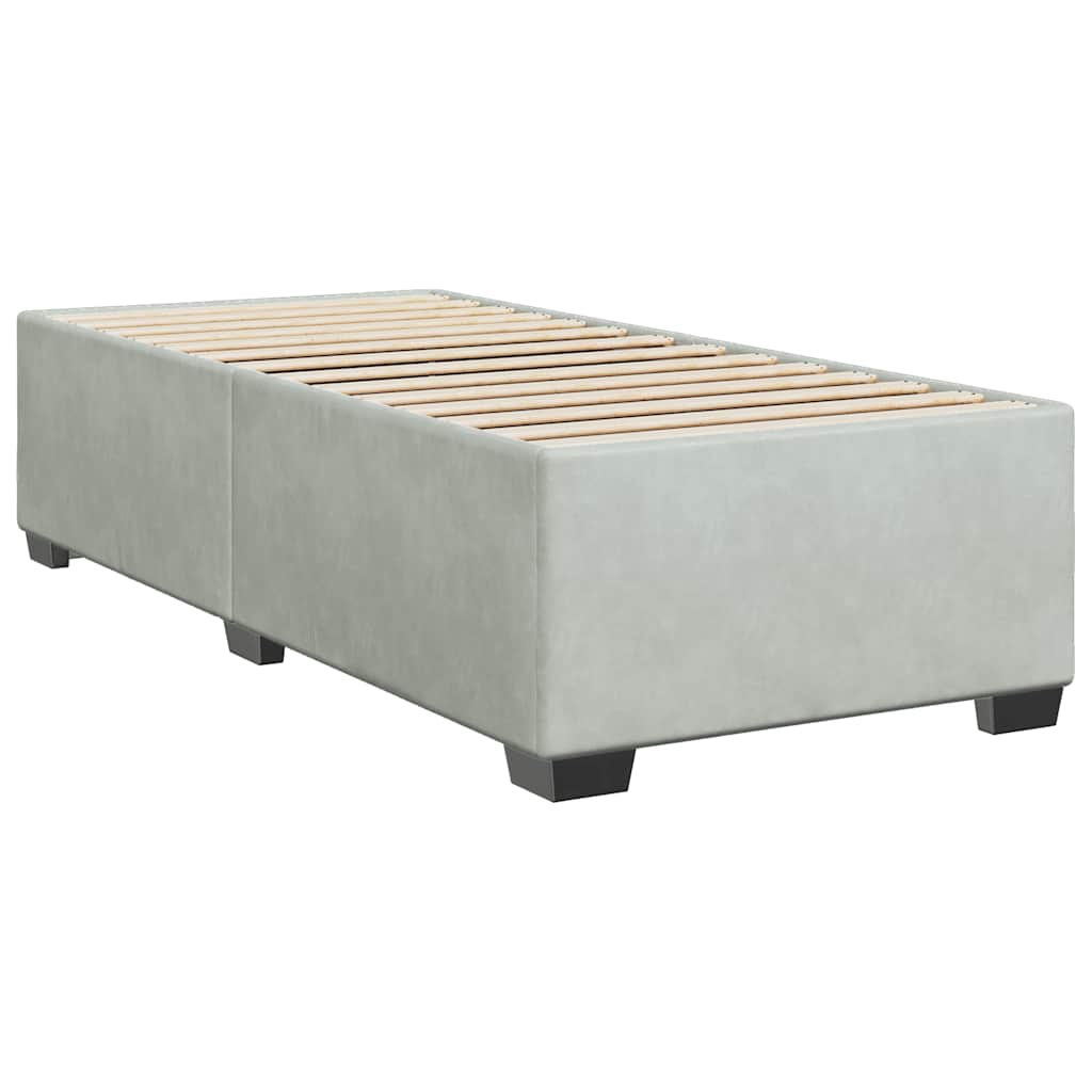 Bed Frame without Mattress Upholstered Platform Base Bedroom Velvet vidaXL - Picture 43 of 45