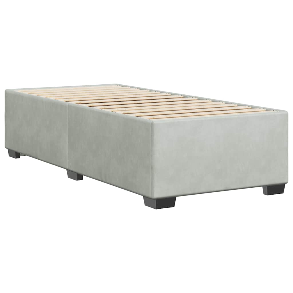 Bed Frame without Mattress Upholstered Platform Base Bedroom Velvet vidaXL - Picture 45 of 45