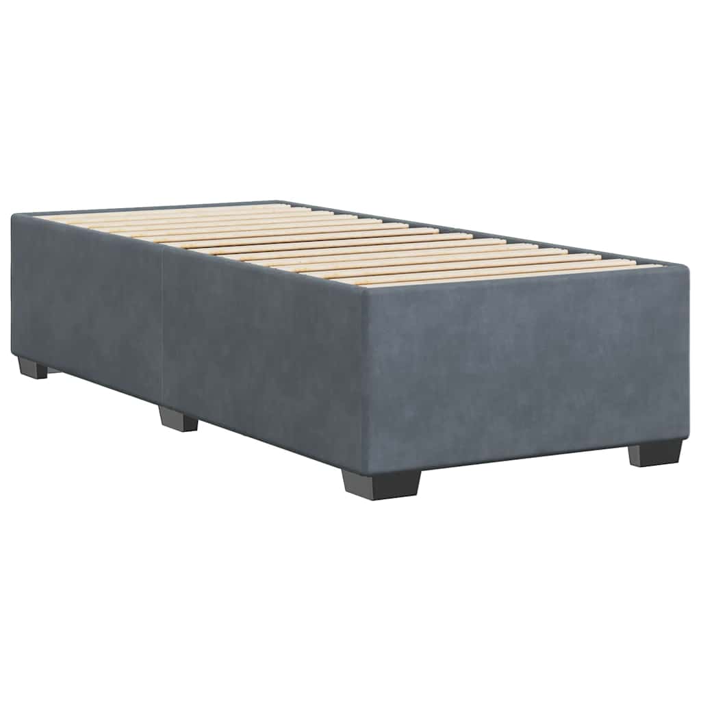 Bed Frame without Mattress Upholstered Platform Base Bedroom Velvet vidaXL - Picture 41 of 45