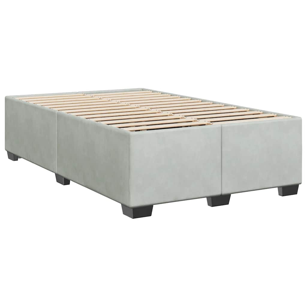 Bed Frame without Mattress Upholstered Platform Base Bedroom Velvet vidaXL - Picture 19 of 45
