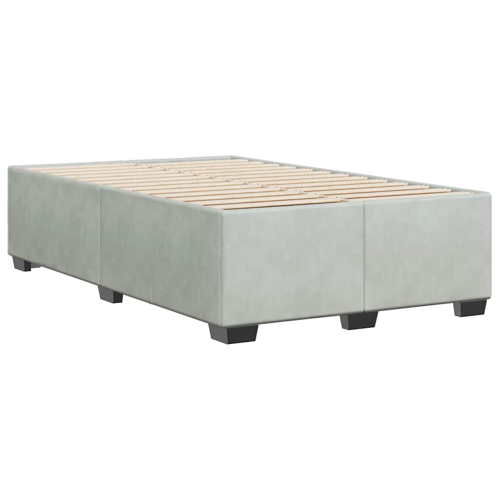 Bed Frame without Mattress Upholstered Platform Base Bedroom Velvet vidaXL - Picture 21 of 45