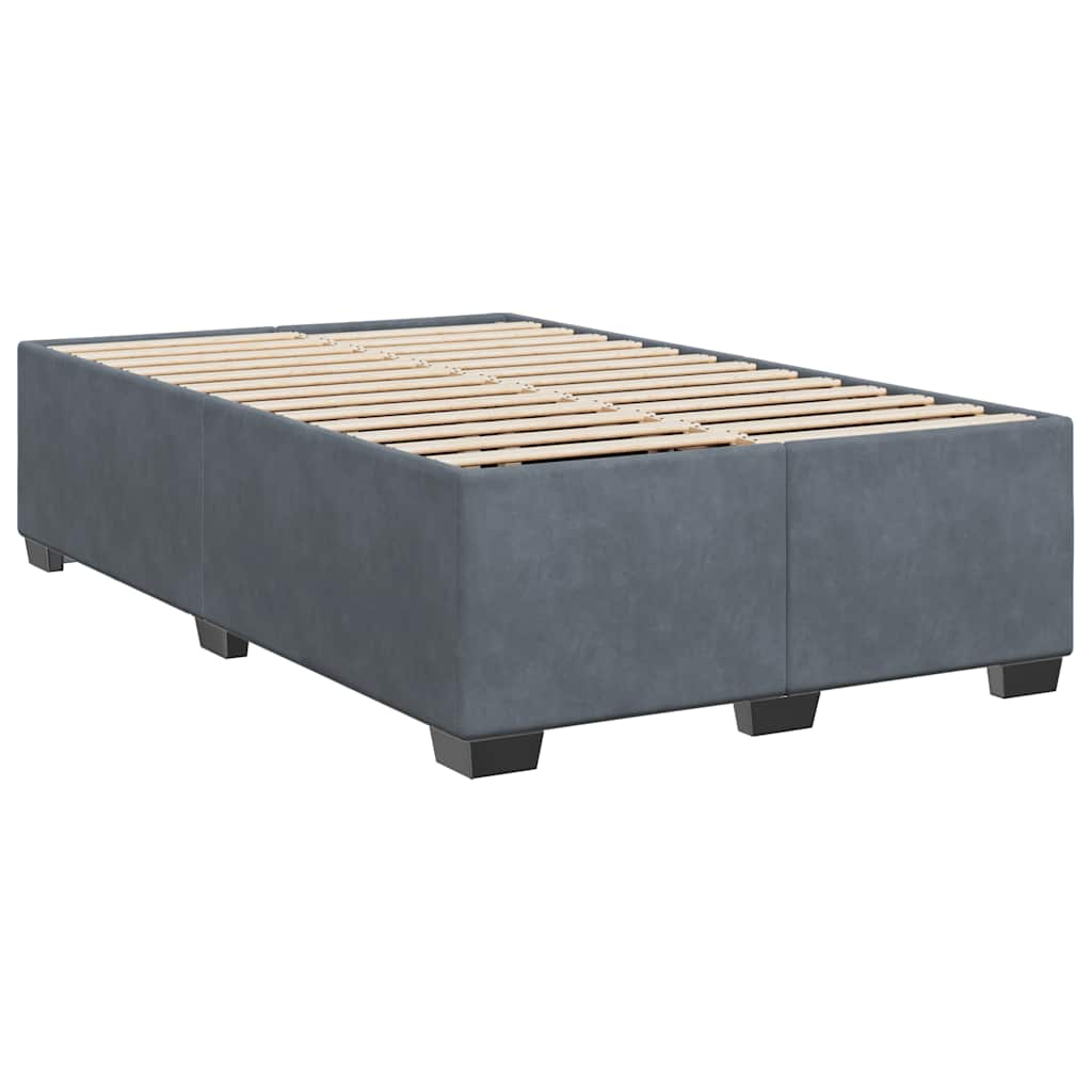 Bed Frame without Mattress Upholstered Platform Base Bedroom Velvet vidaXL - Picture 23 of 45
