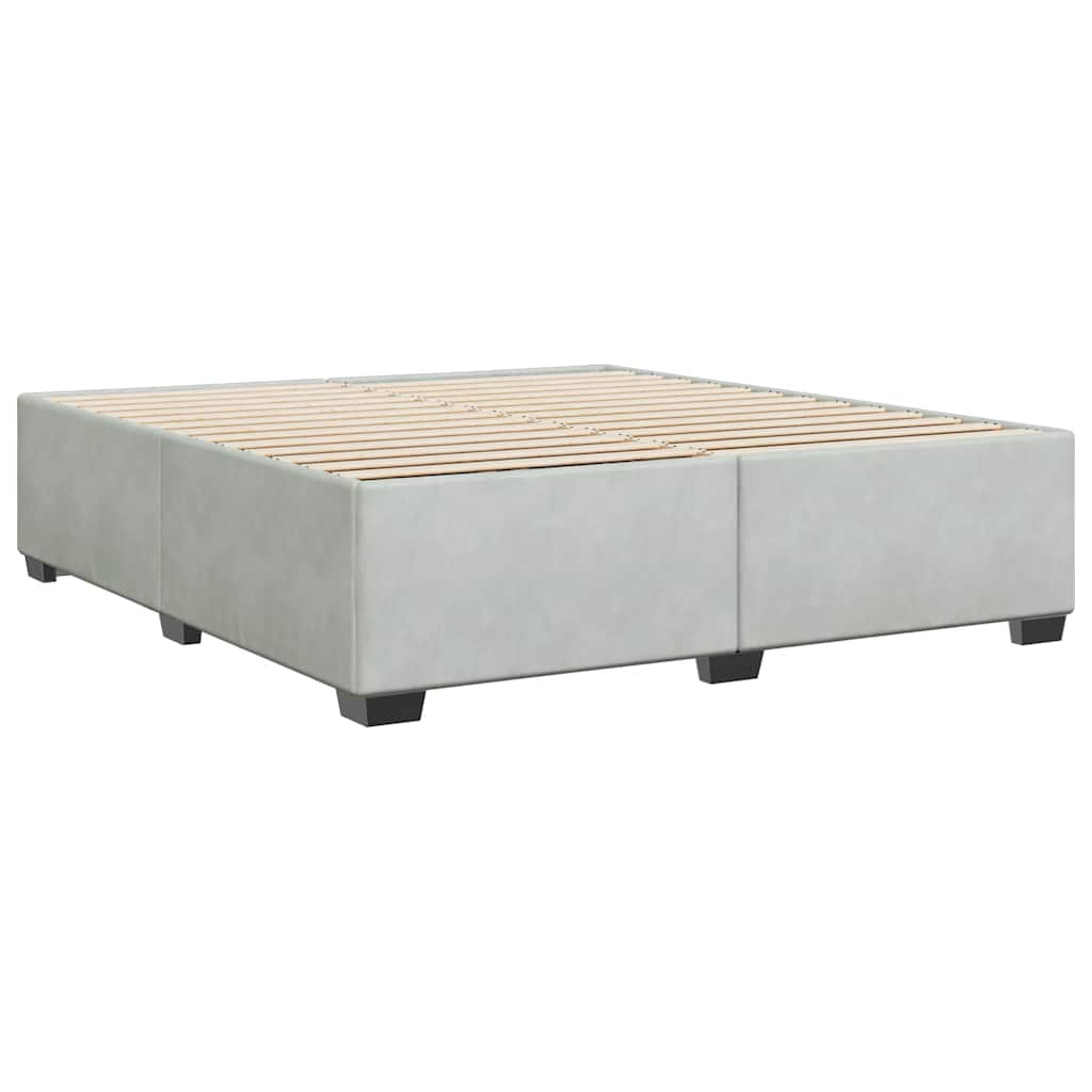 Bed Frame without Mattress Upholstered Platform Base Bedroom Velvet vidaXL - Picture 13 of 45