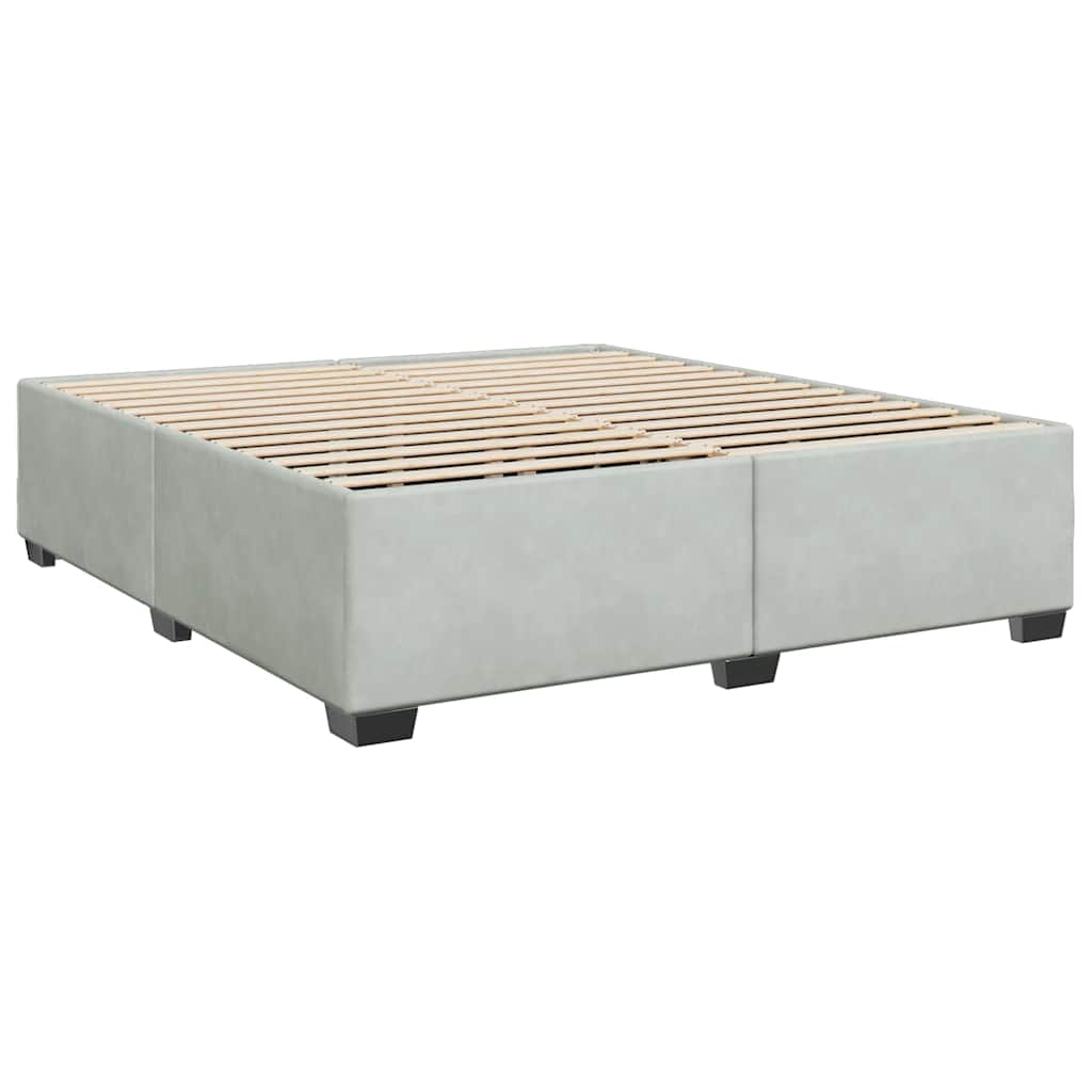 Bed Frame without Mattress Upholstered Platform Base Bedroom Velvet vidaXL - Picture 31 of 45