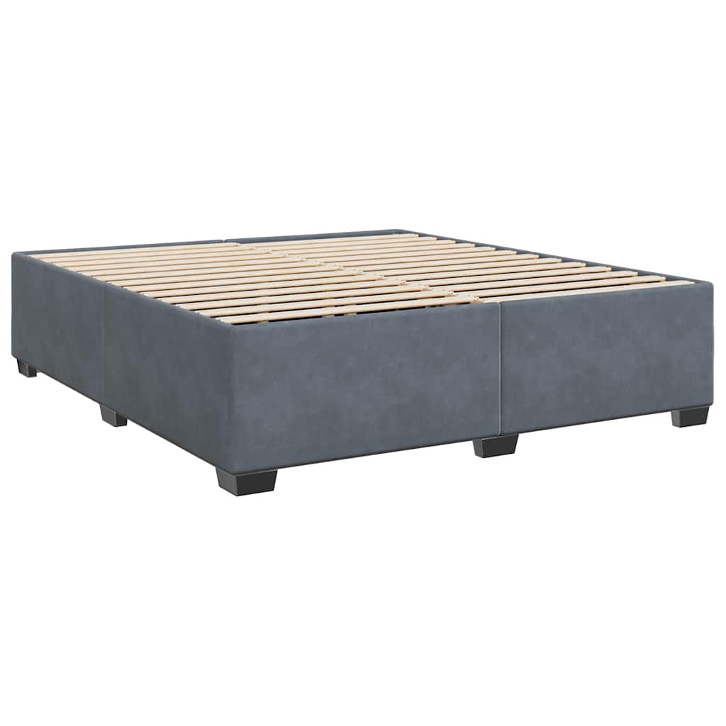 Bed Frame without Mattress Upholstered Platform Base Bedroom Velvet vidaXL - Picture 27 of 45