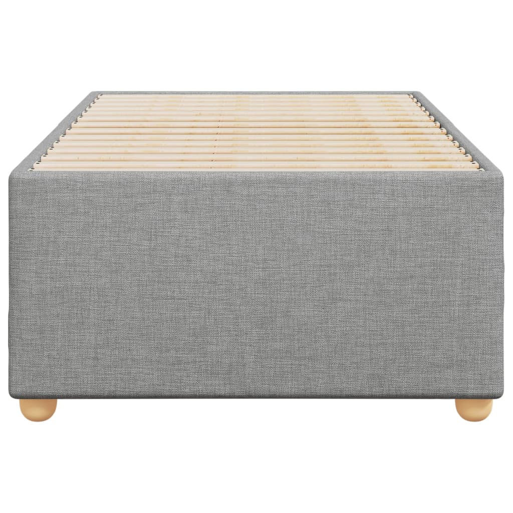 vidaXL Bedframe zonder matras 80x200 cm stof lichtgrijs grijs, foto 4