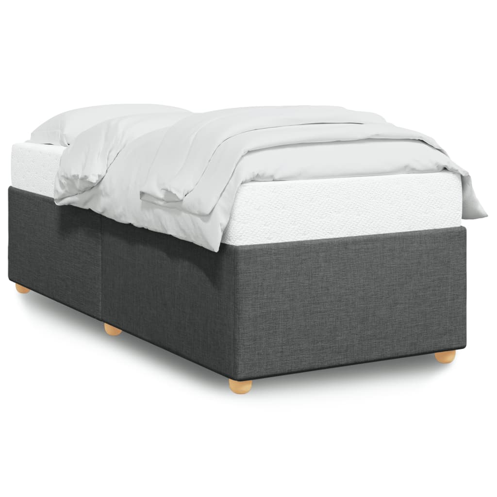 vidaXL Bedframe zonder matras 80x200 cm stof donkergrijs grijs, foto 3