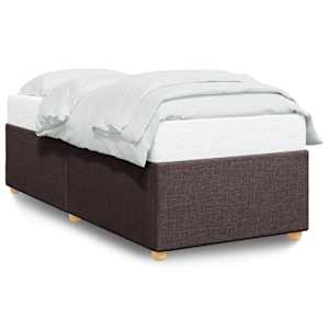 vidaXL voodiraam ilma madratsita Tumepruun 80x200 cm kangas