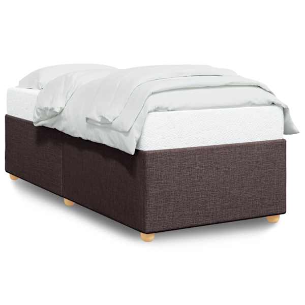 vidaXL voodiraam ilma madratsita Tumepruun 80x200 cm kangas