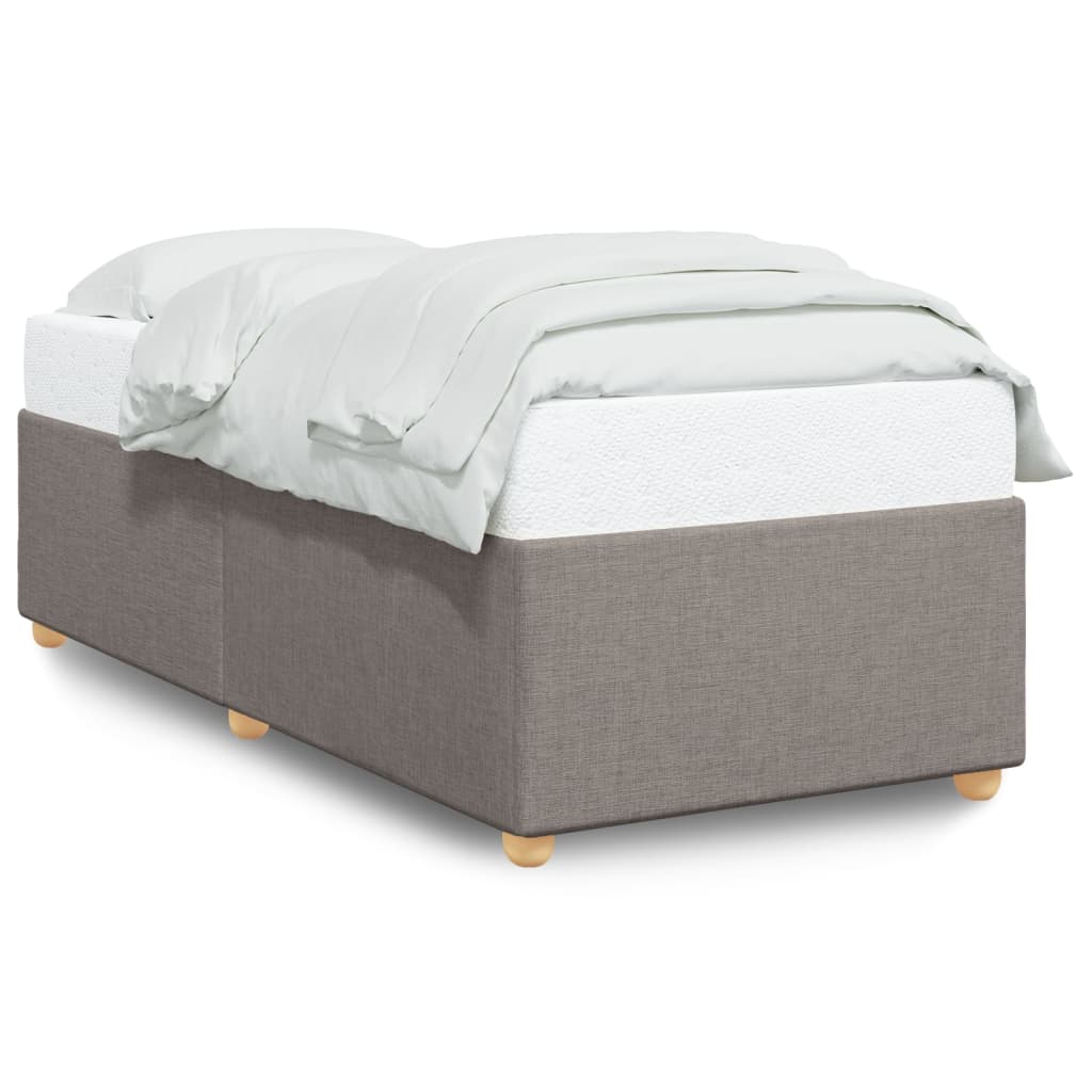 vidaXL Bedframe zonder matras 80x200 cm stof taupe, foto 3
