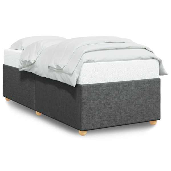 vidaXL Voodiraam ilma Madratsita helehall, 90x190 cm kangas