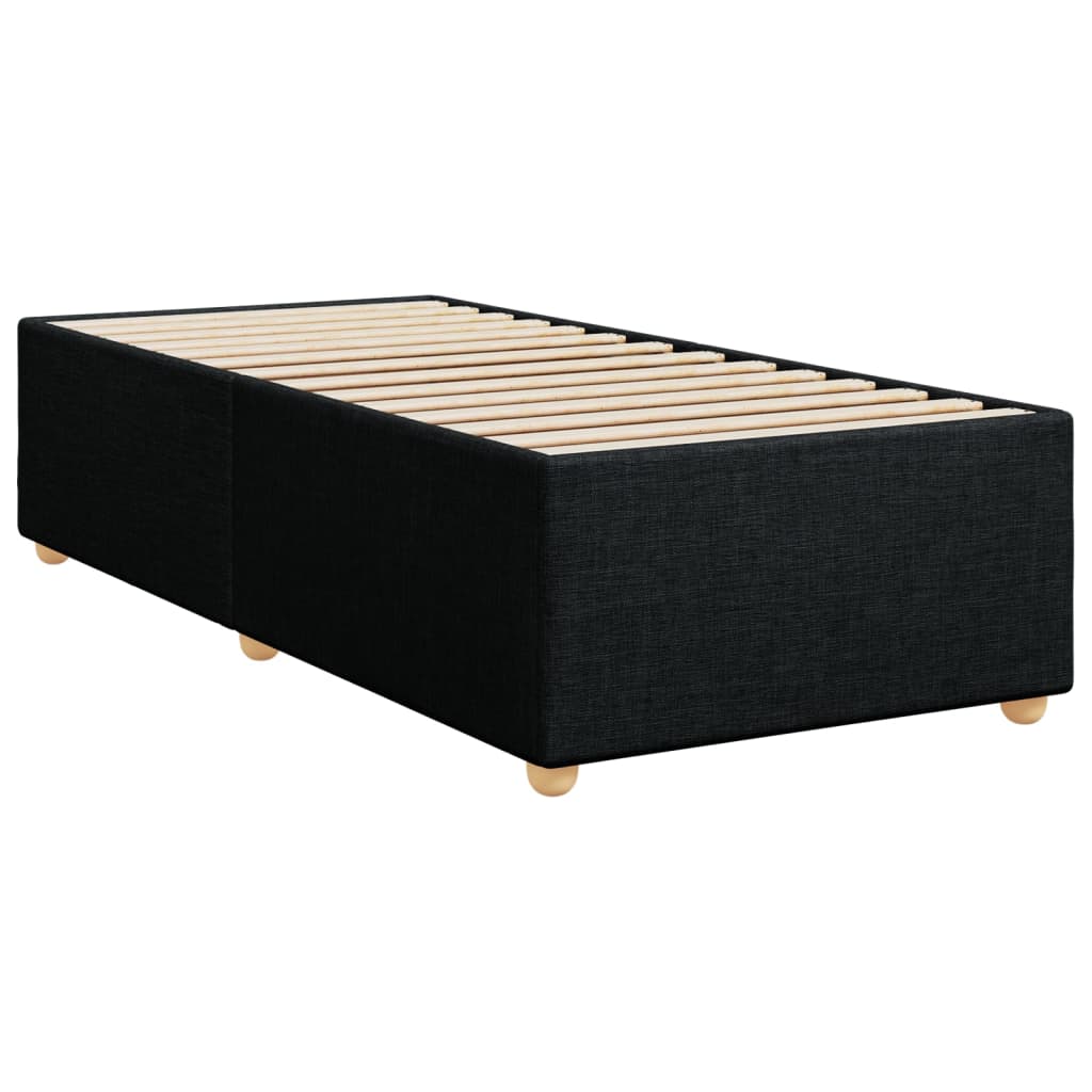 vidaXL Bedframe zonder matras 90x190 cm stof zwart afbeelding