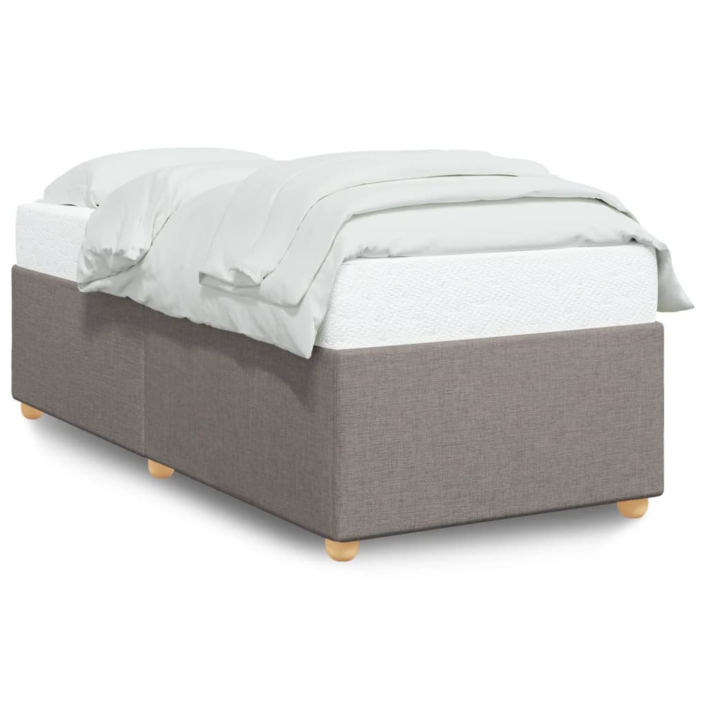 vidaXL Bedframe zonder matras 90x190 cm stof taupe, foto 3