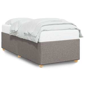 Rám postele bez matrací taupe 90x190 cm textil - obrázek 2