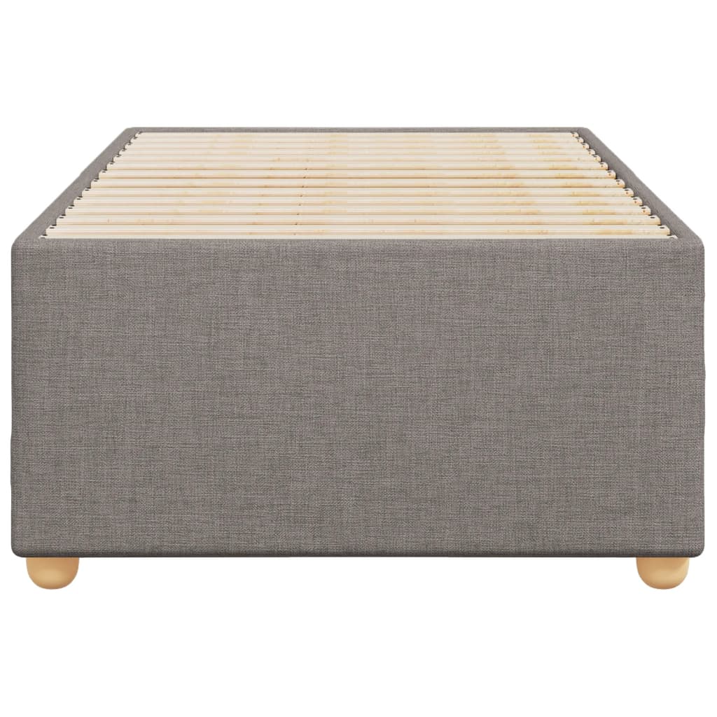 vidaXL Bedframe zonder matras 90x190 cm stof taupe, foto 4