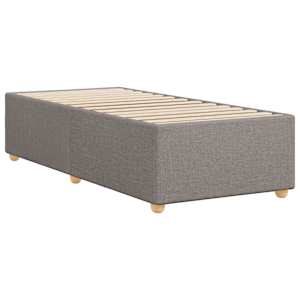 Rám postele bez matrací taupe 90x190 cm textil - obrázek 6