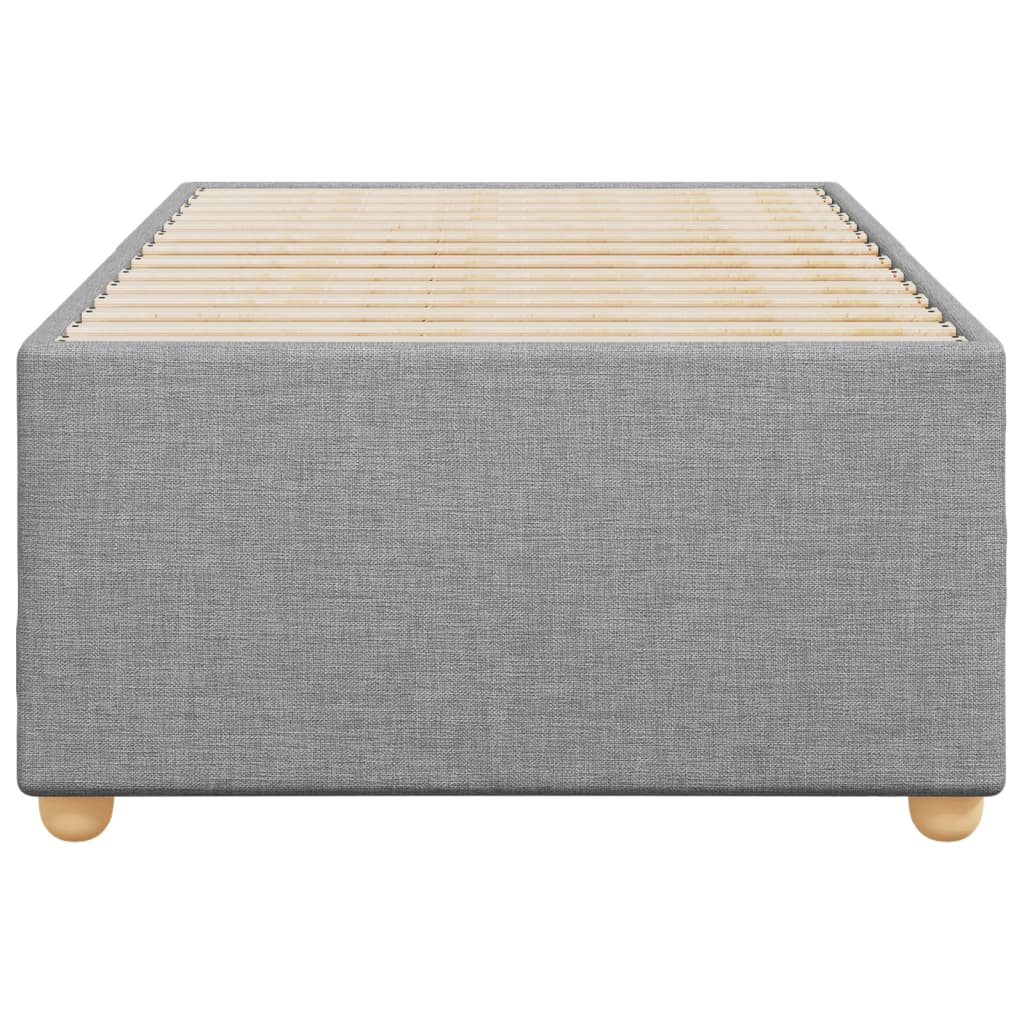 vidaXL Bedframe zonder matras 90x200 cm stof lichtgrijs grijs, foto 4