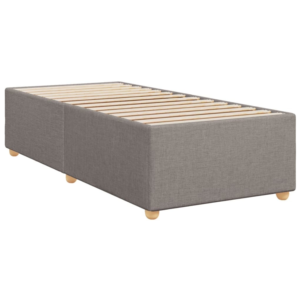 vidaXL Bedframe zonder matras 90x200 cm stof taupe afbeelding