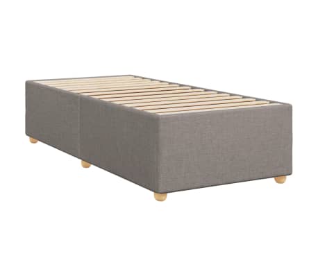 vidaXL Σκελετός Κρεβατιού Χωρίς Στρώμα Taupe 100 x 200 εκ. Υφασμάτινο