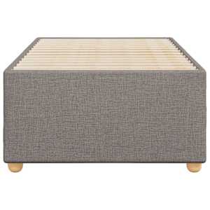 Rám postele bez matrace taupe 100 x 200 cm textil - obrázek 4