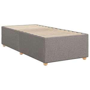 vidaXL Σκελετός Κρεβατιού Χωρίς Στρώμα Taupe 100 x 200 εκ. Υφασμάτινο