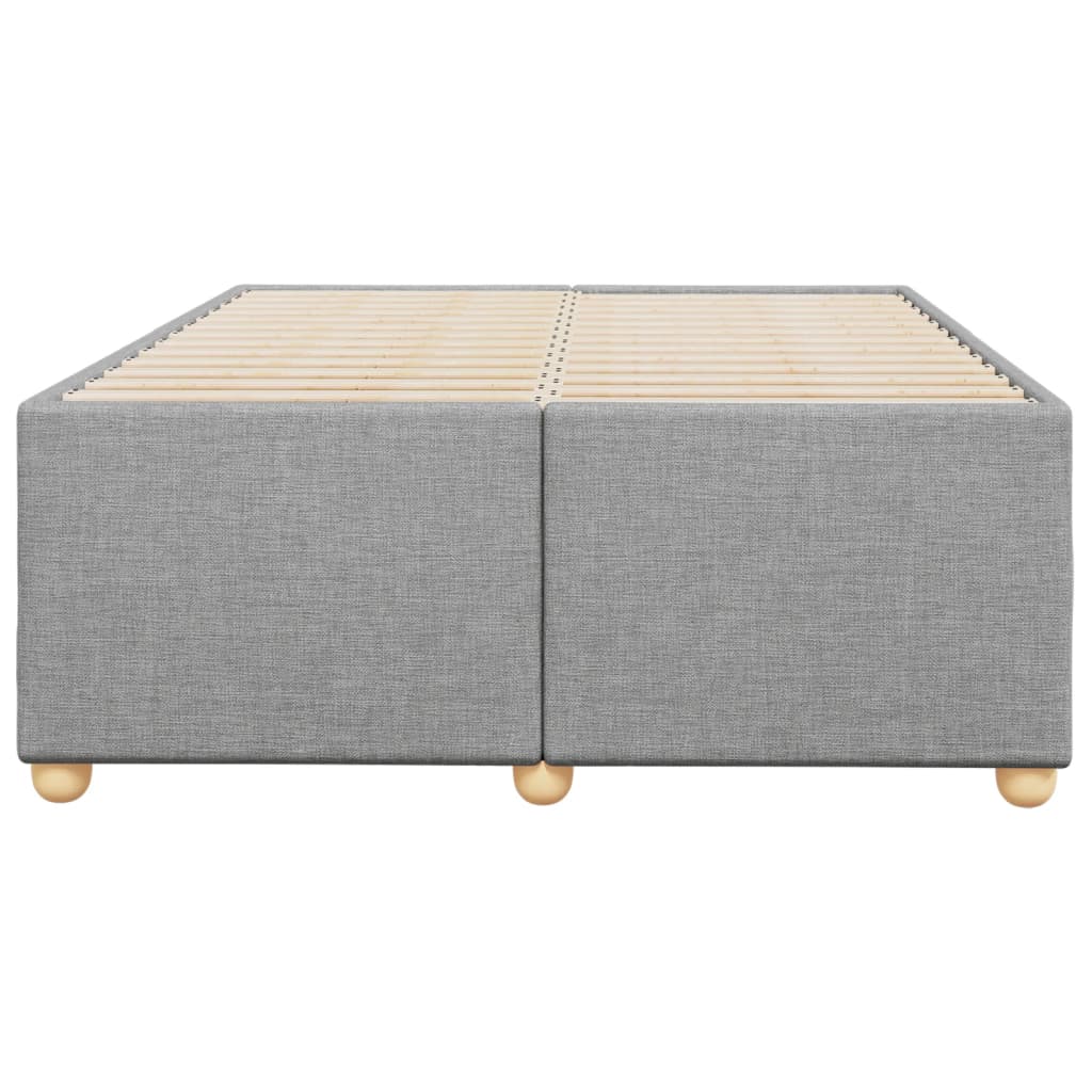 vidaXL Bedframe zonder matras 120x190 cm stof lichtgrijs grijs, foto 4