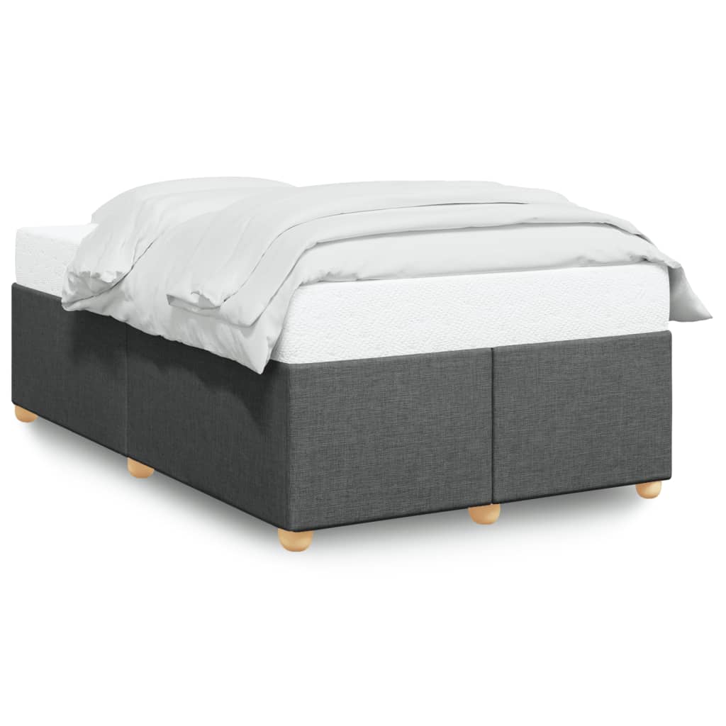 E-shop vidaXL Posteľ bez matraca tmavosivá 120x190 cm látka