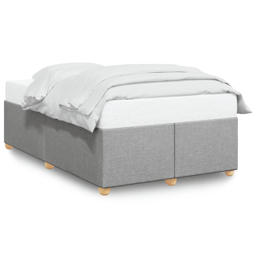 vidaXL Bedframe zonder matras 120x200 cm stof lichtgrijs grijs, foto 3