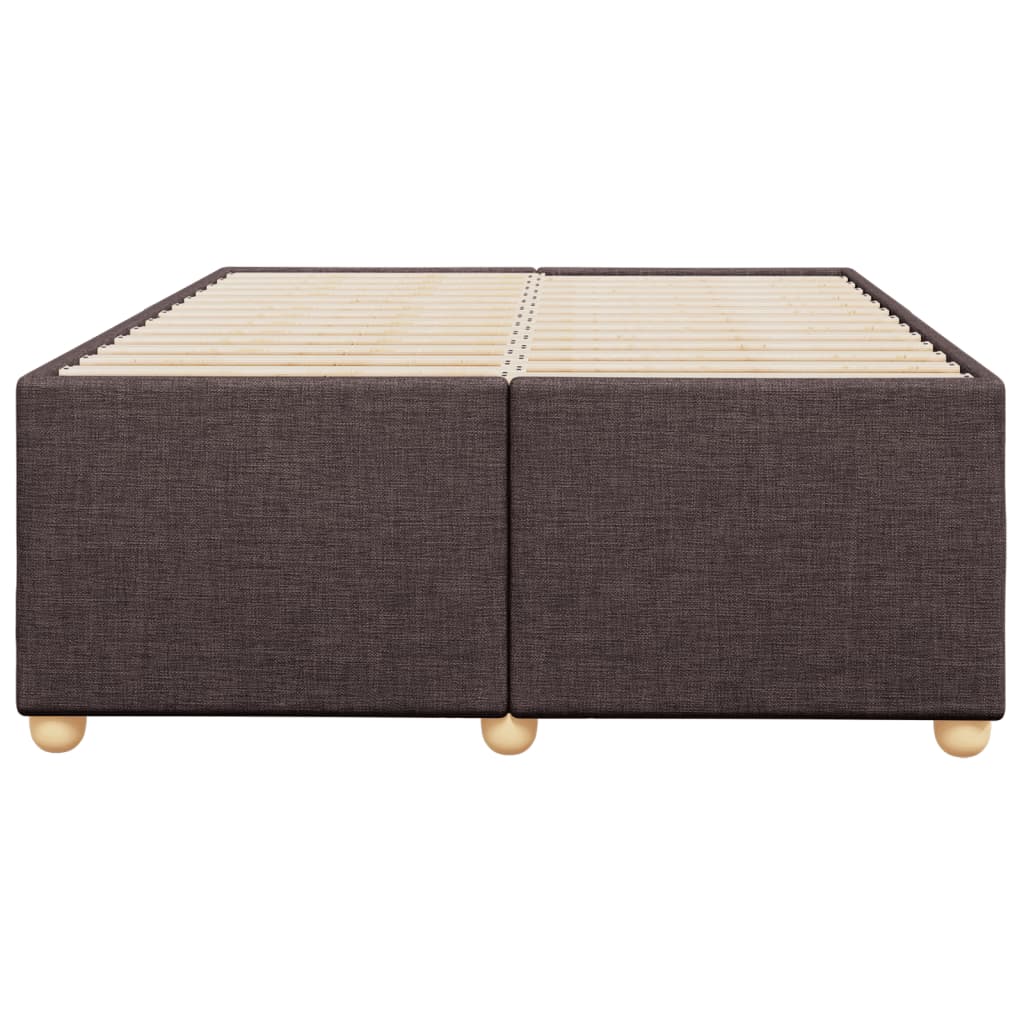 vidaXL Bedframe zonder matras 120x200 cm stof donkerbruin bruin, foto 4