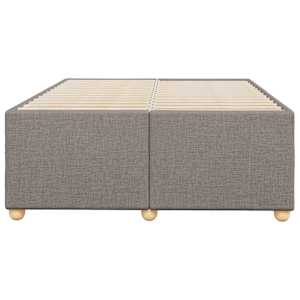 Rám postele bez matrace taupe 120 x 200 cm textil - obrázek 4